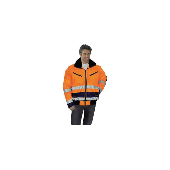 Prevent Warnschutz-Pilotenjacke Größe L orange/marine