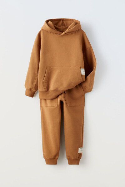 Plush hoodie and trousers co ord