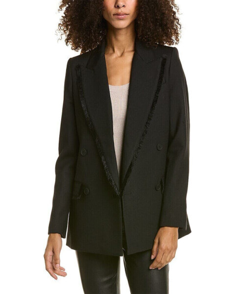 Allsaints Maxine Wool-Blend Blazer Women's Uk 4/Us 0