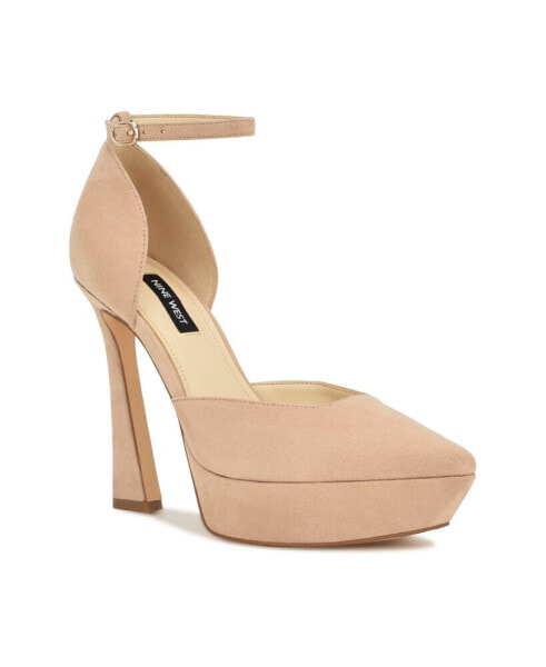 Women's Laken Tapered Heel Ankle Strap Dress Pumps