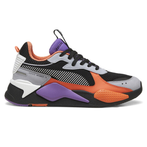 Puma RsX Toys Lace Up Mens Black, Grey, Orange Sneakers Casual Shoes 36944927