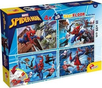 Lisciani LISCIANI MARVEL PUZZLE DF MAXI FLOOR 4 X 48 SPIDERMAN