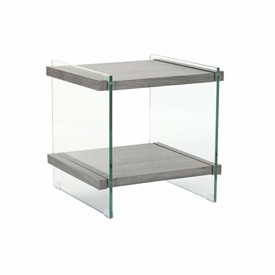Ночной столик DKD Home Decor Стеклянный MDF Каленое стекло (50 x 50 x 49 cm)