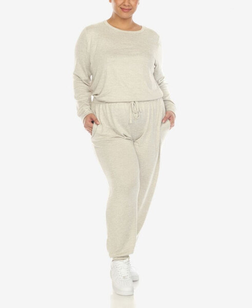 Пижама White Mark Plus Size Lounge Set, 2-х предметная