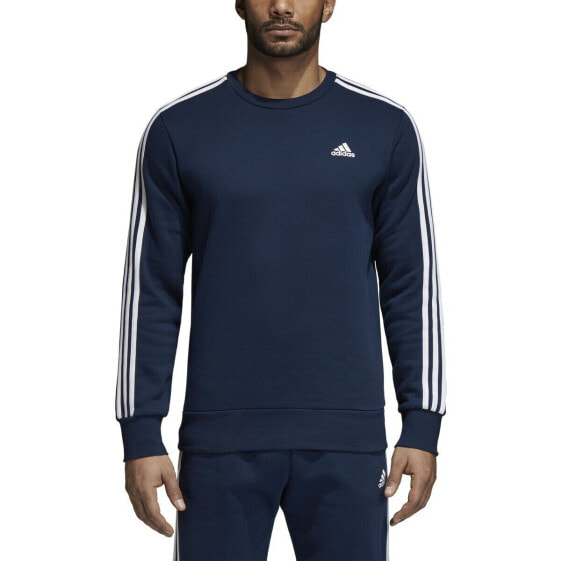 Adidas Men's Training Essentials 3-Stripes Crew Collegiate Navy BQ9644