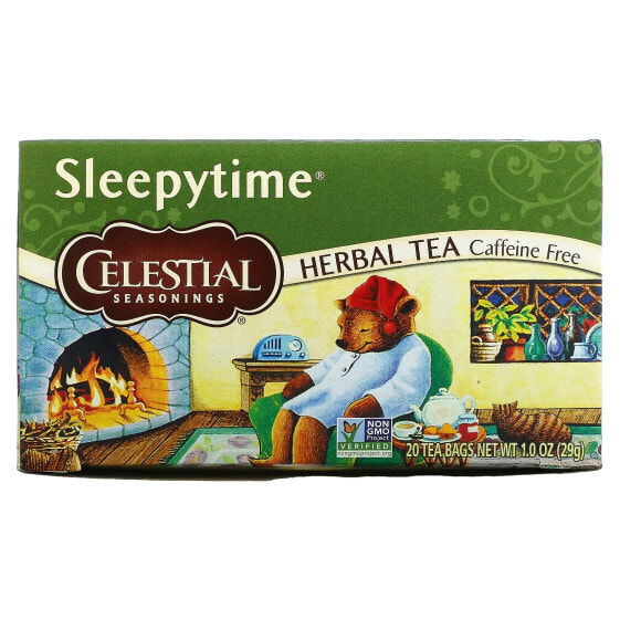 Herbal Tea, Sleepytime, Caffeine Free, 20 Tea Bags, 1 oz (29 g)