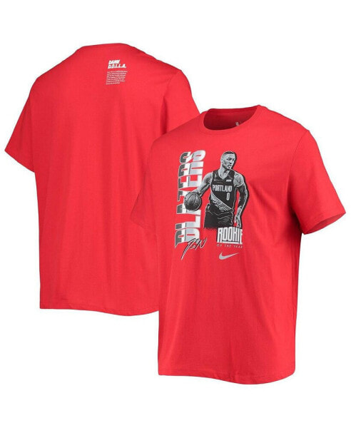 Men's Damian Lillard Red Portland Trail Blazers Select Series Rookie Of The Year Name And Number T-shirt