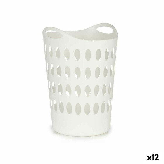 Корзина для белья Белый Пластик 50 L 44 x 56 x 41 cm (12 штук)