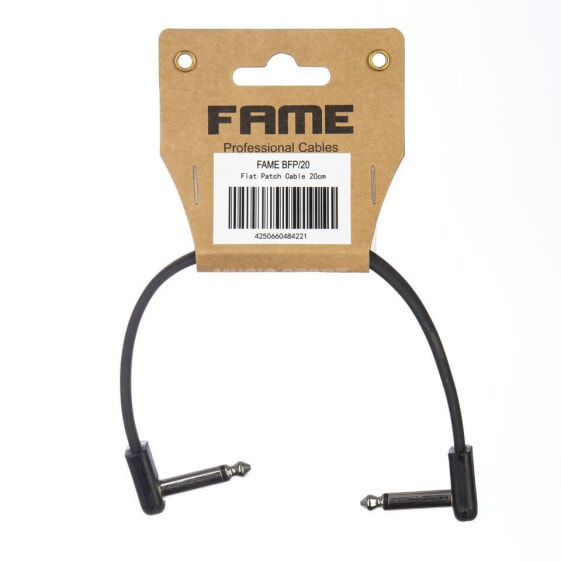 Fame BFP/20 Patch Cable Flat 200mm (Black)