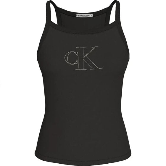 CALVIN KLEIN JEANS Outlined Strappy sleeveless T-shirt