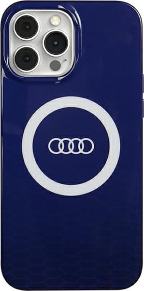 Audi Audi IML Big Logo MagSafe Case iPhone 13 Pro Max 6.7" niebieski/navy blue hardcase AU-IMLMIP13PM-Q5/D2-BE