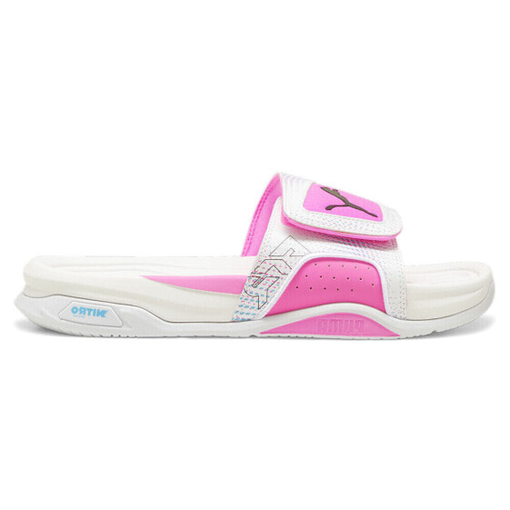 Puma Dream Nitro Future Ultimate Slide Mens Pink, White Casual Sandals 39541702