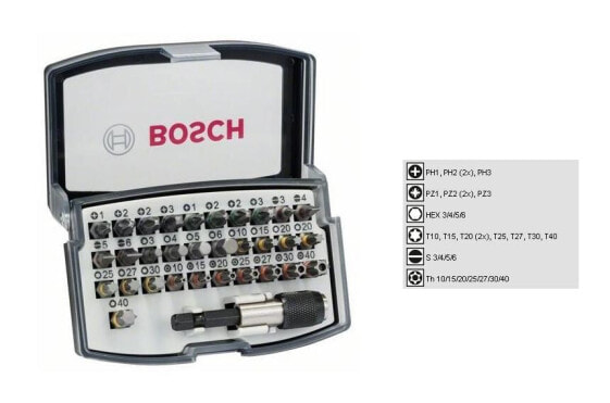 Набор бит Bosch 32 шт. .