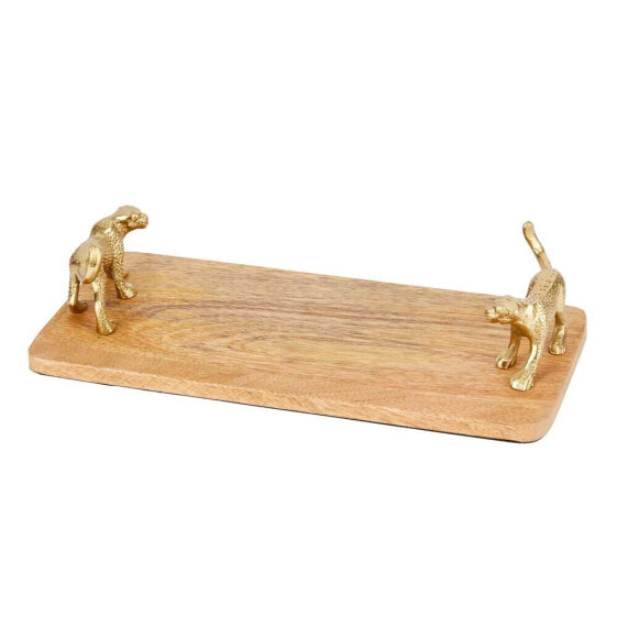 ARTESA Rectangular With Leopard Handles Serving Board