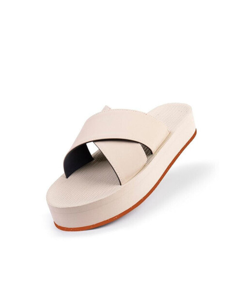 Women's Cross Platform Sandal with Sneaker Sole