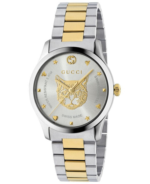 Часы Gucci G Timeless Two Tone Stainless Steel 38mm