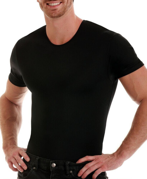 Men's Big & Tall Insta Slim Compression Short Sleeve Crew-Neck T-Shirt