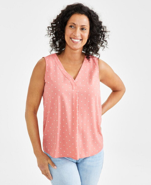 Women's Printed Sleeveless Tank, Created for Macy's