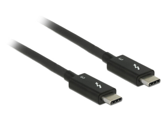 Delock 84844 - 0.5 m - USB C - USB C - USB 3.2 Gen 2 (3.1 Gen 2) - Male/Male - Black