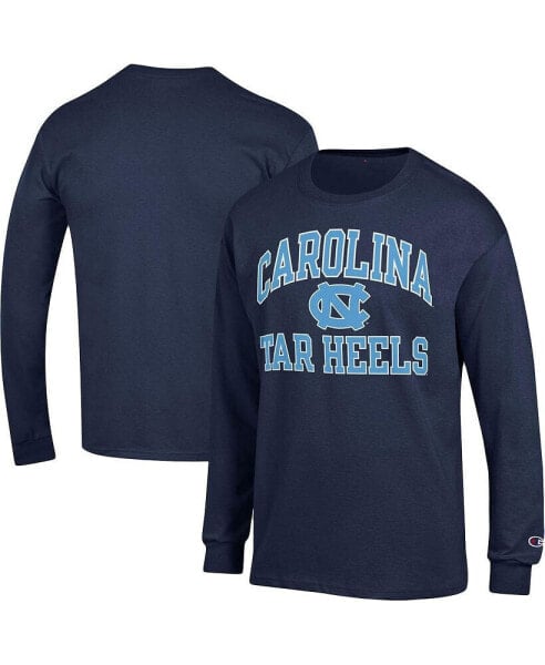 Men's Navy North Carolina Tar Heels High Motor Long Sleeve T-shirt