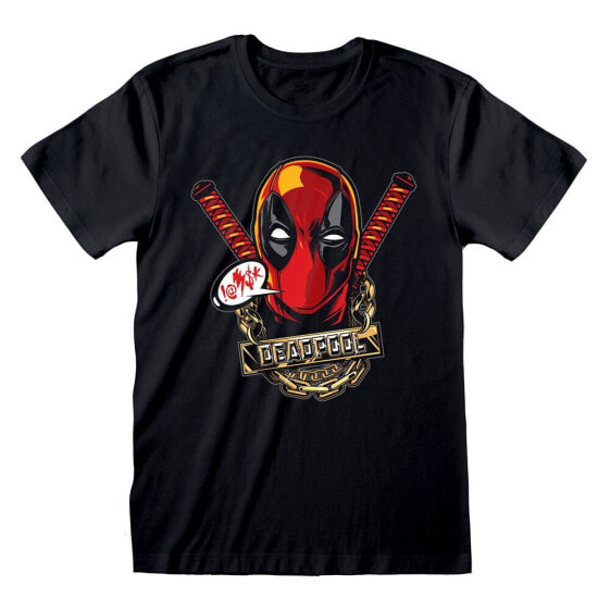 HEROES Marvel Comics Deadpool Gangsta short sleeve T-shirt