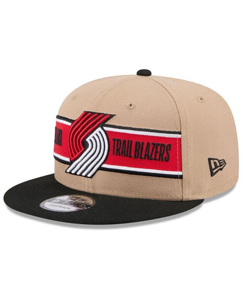 Men's Tan/Black Portland Trail Blazers 2024 NBA Draft 9FIFTY Snapback Hat