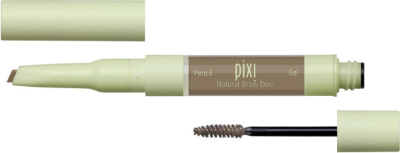 Товар для бровей Pixi – Натуральный дуэт для бровей – Двухсторонний водостойкий карандаш и гель для бровей