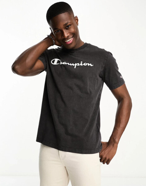 Champion Legacy old school t-shirt in washed black