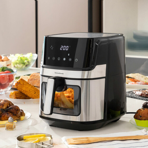 Air Fryer InnovaGoods Black 1700 W 6,5 L Stainless steel (Refurbished B)