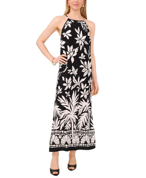 Women's Printed Sleeveless Maxi Dress