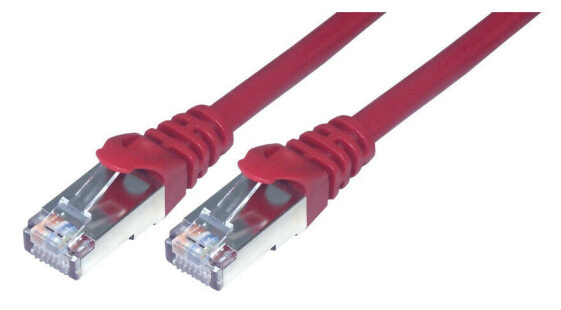 MCL Samar Eco patch cable Cat 6 F/UTP - 1m Red - Cable - Network