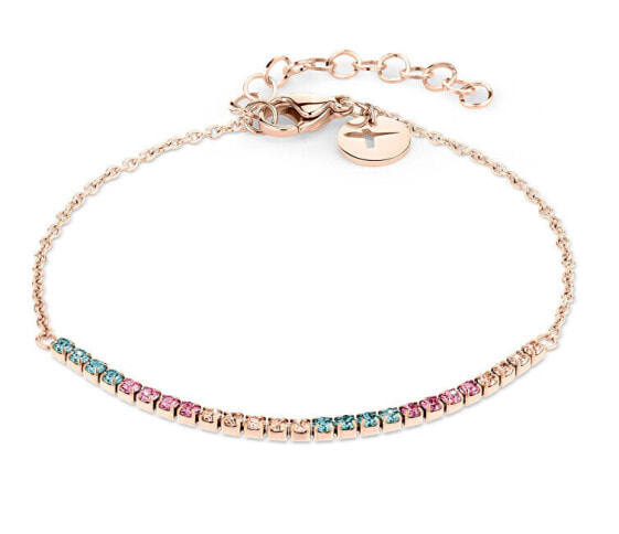 Sparkle Up Crystal Bronze Bracelet TJ-0537-B-21