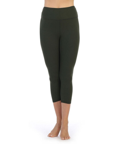 High Waist Three-Fourth Compression Leggings