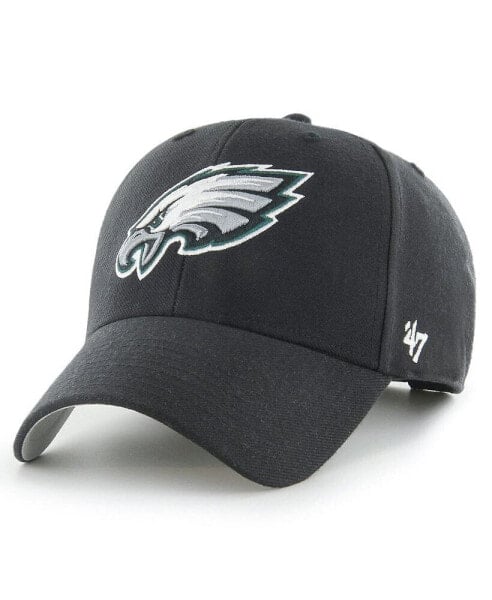 Men's Black Philadelphia Eagles MVP Adjustable Hat