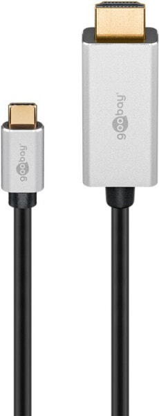 Кабель переходник Goobay USB-C to HDMI 2 м - USB Type-C - HDMI Type A (Standard) - Male - Male - Straight