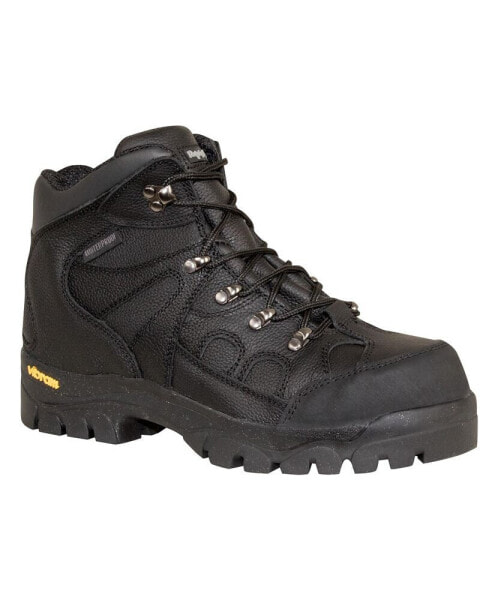 Men's EnduraMax Warm Insulated Waterproof Black Leather Work Boots