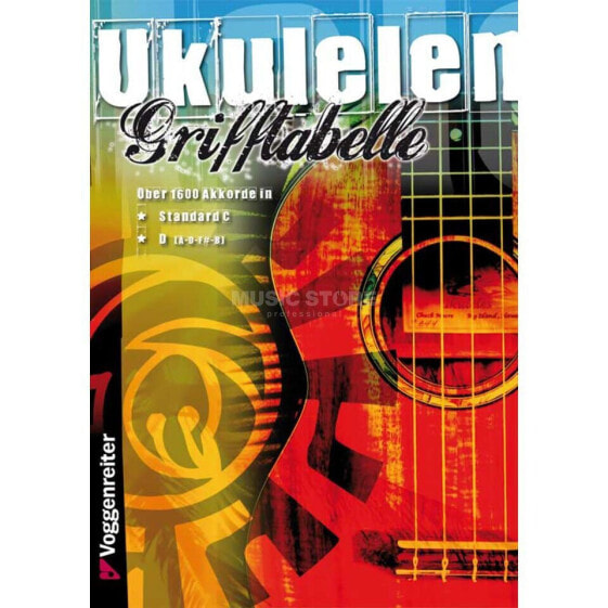 Voggenreiter Ukulelen Grifftabelle