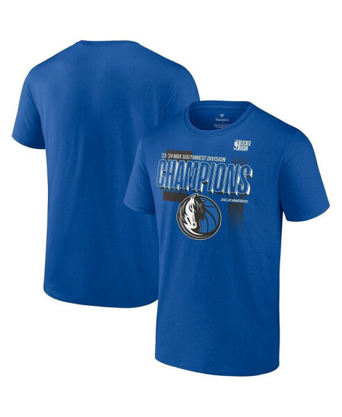 Men's Royal Dallas Mavericks 2024 Southwest Division Champions Locker Room T-Shirt