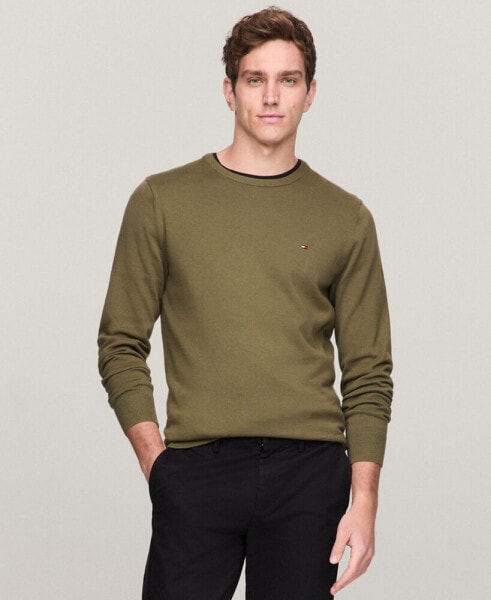 Men's Essential Solid Crew Neck Sweater