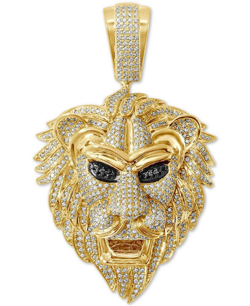 Diamond Lion Pendant (1-5/8 ct. t.w.) in 14k Gold-Plated Sterling Silver