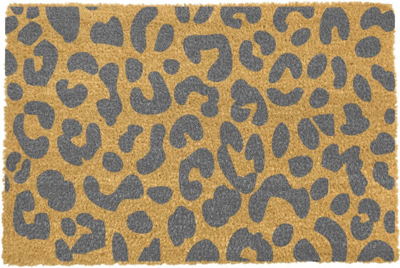 Leopard Print Grau Fußmatte