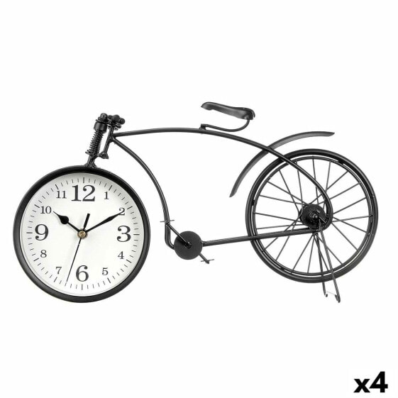 Настольные часы велосипед Gift Decor Чёрный Металл 38 x 20 x 4 cm (4 штуки)