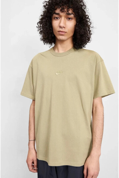 Sportswear Premium Essentials Short-Sleeve Oversize Yeşil Erkek T-shirt