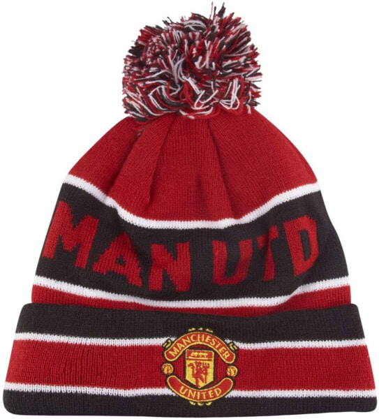 New Era Men's Knit Cuff Manchester United Otc Hat, Red, One Size EU