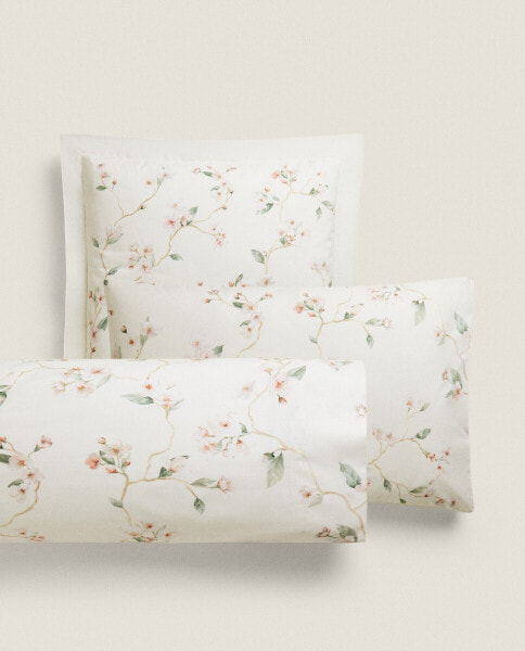 Cherry blossom cotton pillowcase