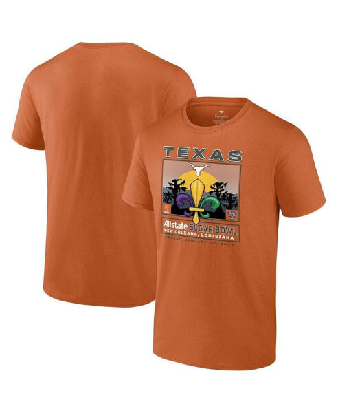 Men's Texas Orange Texas Longhorns College Football Playoff 2024 Sugar Bowl T-shirt