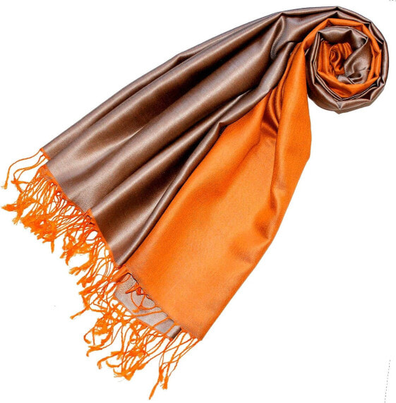 Lorenzo Cana Luxury Pashmina Women's Reversible Scarf 70% Silk 30% Viscose Scarf 70 x 190 cm Two Tone Scarf Wrap Shawl Reversible Double Face