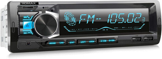 XOMAX XM-R279 Car Radio with FM RDS Bluetooth Hands-Free Kit USB SD MP3 AUX-IN 1 DIN