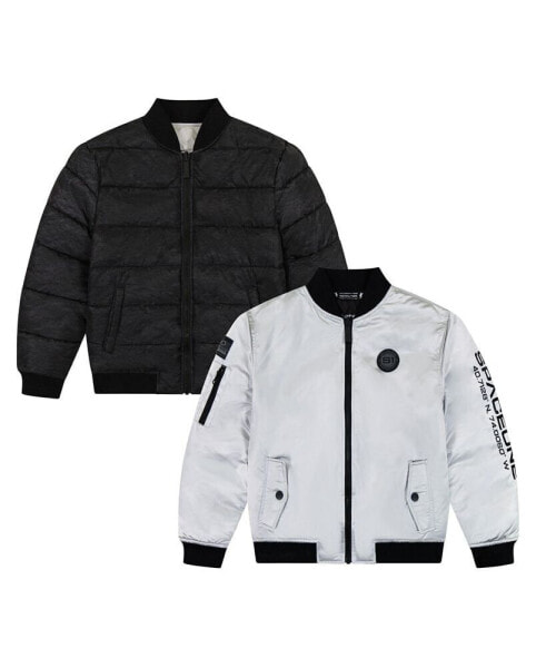 Toddler Boys Reversible Bomber Jacket