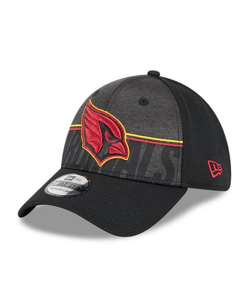 Бейсболка New Era мужская черная Arizona Cardinals 2023 NFL Training Camp Team Colorway 39THIRTY Flex Fit Hat